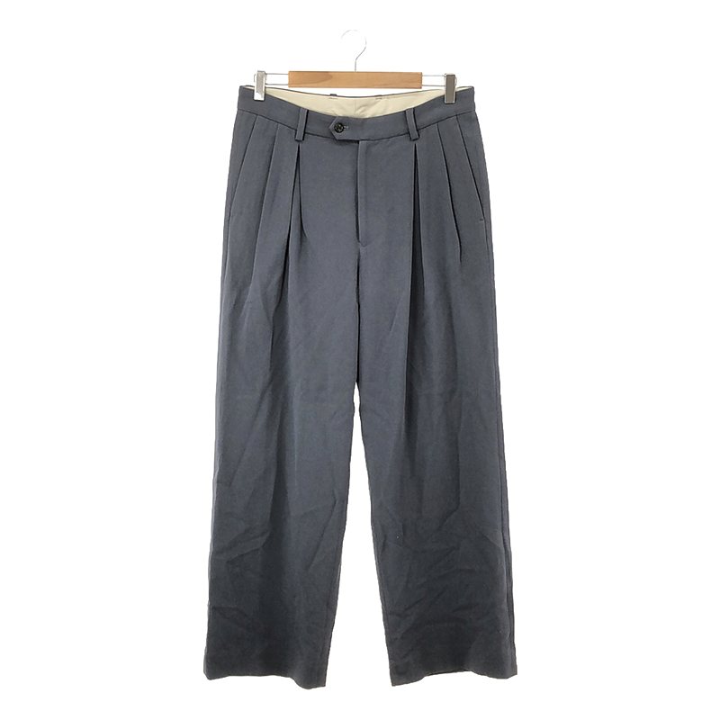 HARD TWIST COTTON INVERTED PLEATS PANTS ハードツイストコットン 2タック パンツ