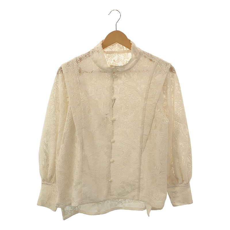 front tuck lace blouse / フロントタックレースブラウス