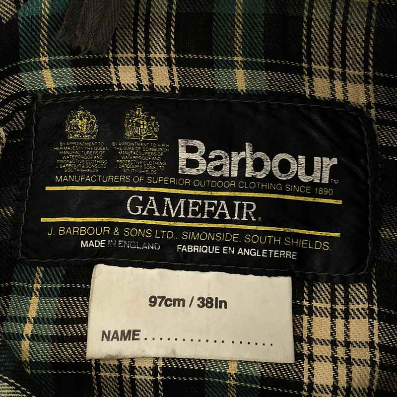 Barbour / バブアー 80s ヴィンテージ 2ワラント GAMEFAIR ゲームフェア オイルドジャケット