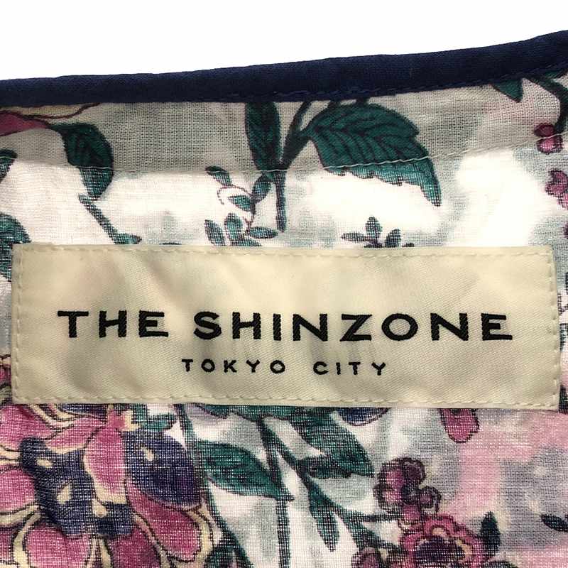 Shinzone / シンゾーン コットン フラワープリント ホーリーブラウス