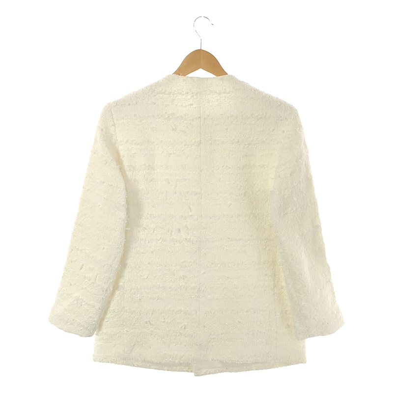 MADISON BLUE / マディソンブルー NO COLLAR JK TWEED ツイードジャケット