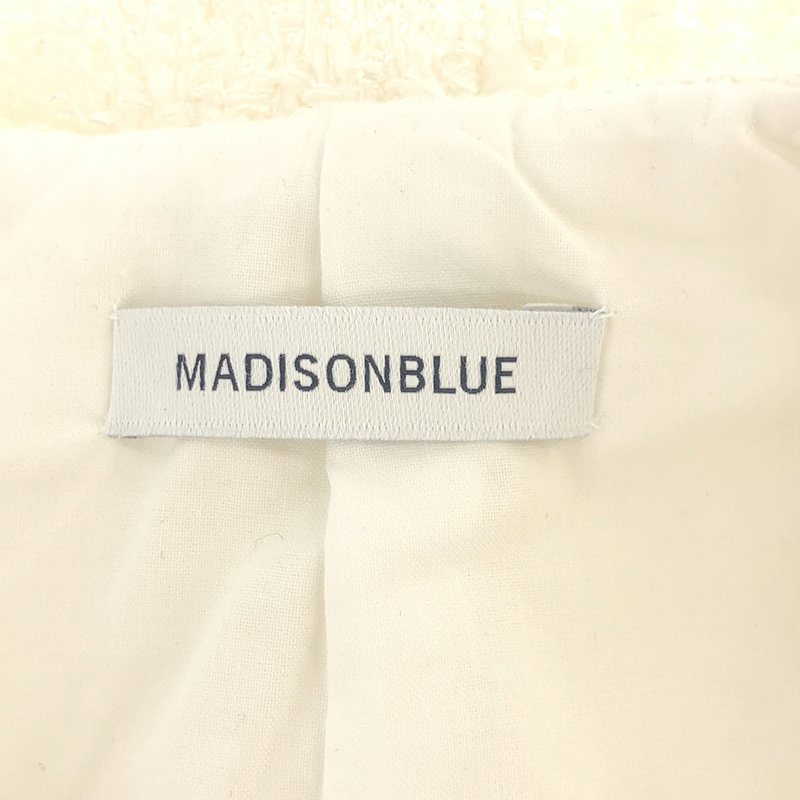 MADISON BLUE / マディソンブルー NO COLLAR JK TWEED ツイードジャケット