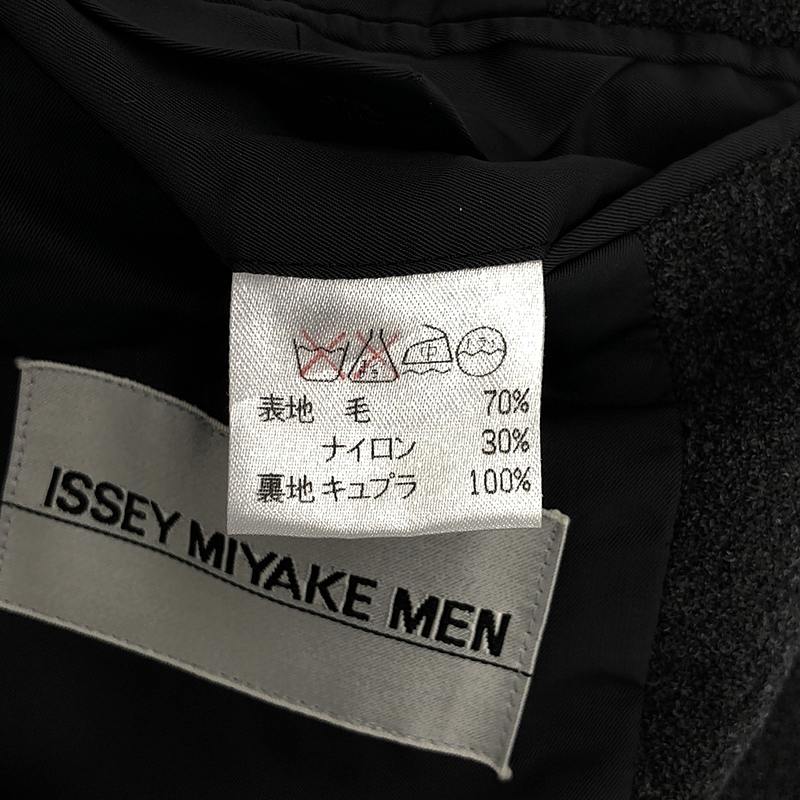 ISSEY MIYAKE MEN / イッセイミヤケメン 95AW ヴィンテージ ウール ナイロン バンドカラー ジャケット