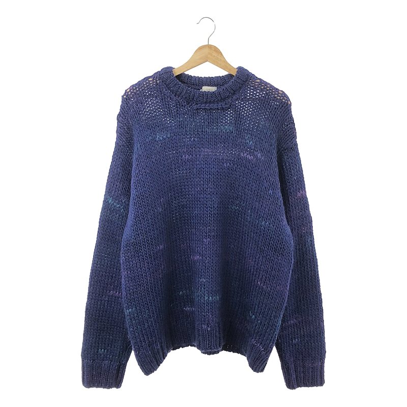 CREW NECK KNIT グラデーションモヘア クルーネックニット