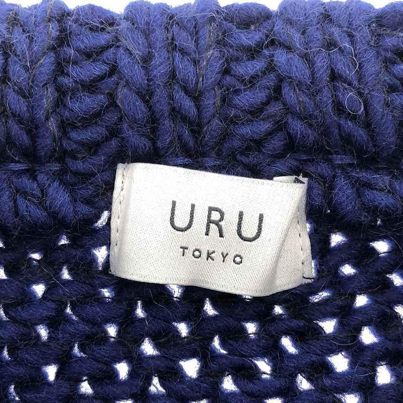 URU / ウル CREW NECK KNIT グラデーションモヘア クルーネックニット