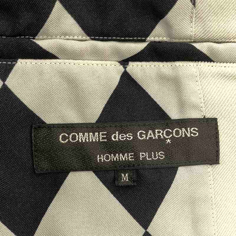 COMME des GARCONS HOMME PLUS / コムデギャルソンオムプリュス ポリエステル 変形 ドッキング レイヤード シングルジャケット