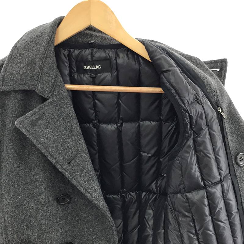 SHELLAC / シェラック ダウンライナー付 ウールPコート