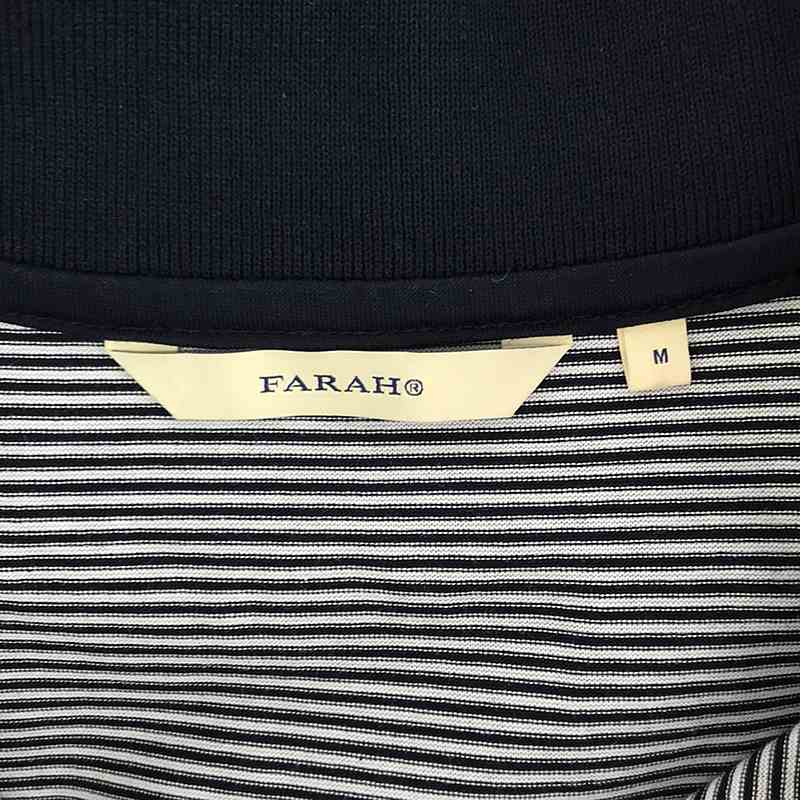 FARAH / ファーラー Striped T-shirt / ボーダー ロゴ ポロシャツ