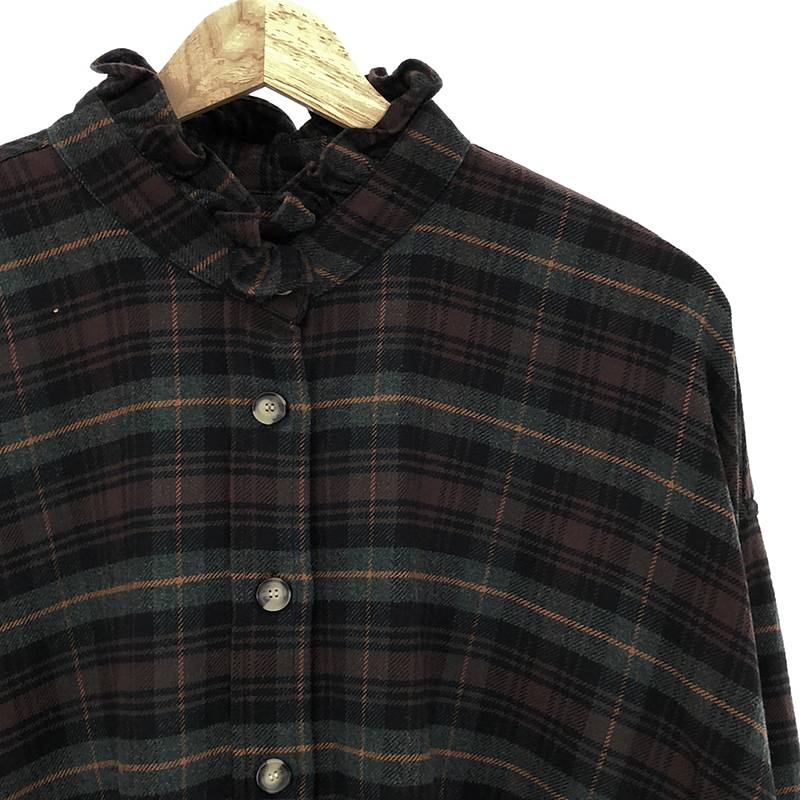 ISABEL MARANT ETOILE / イザベルマランエトワール フリルカラーチェックブラウス シャツ