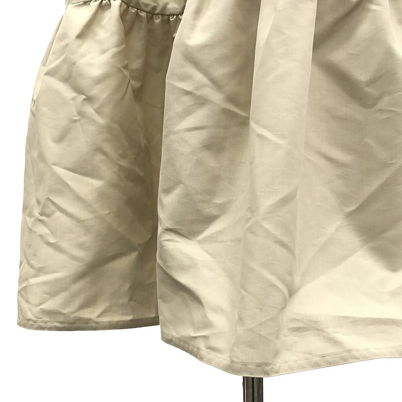 Drawer / ドゥロワー コットン シルク ティアード ドレス ワンピース