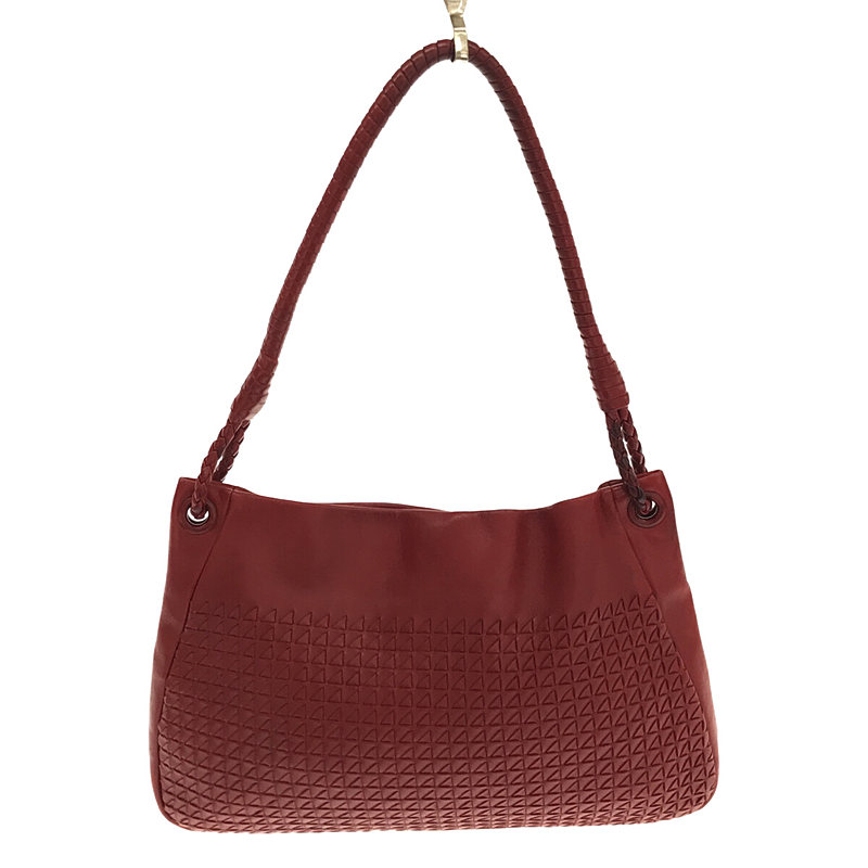 BOTTEGA VENETA / ボッテガヴェネタ イントレチャート レザー ハンドバッグ 保存袋あり