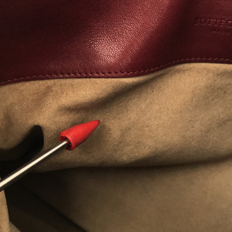BOTTEGA VENETA / ボッテガヴェネタ イントレチャート レザー ハンドバッグ 保存袋あり