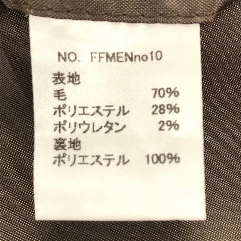 foufou / フーフー wool single 3 button jacket ウールシングル3つボタンジャケット