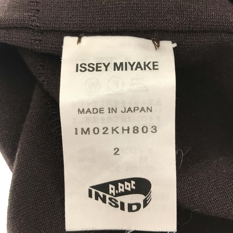 ISSEY MIYAKE A-POC / イッセイミヤケ エーポック ナイロンニット ノースリーブ ベルテッドワンピース