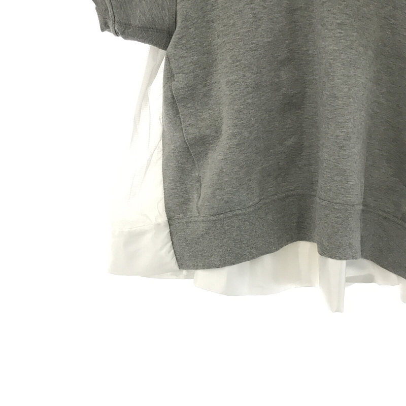 × sacai サカイ / Short Sleeved Sweater Top Shirt バックプリーツスウェットNIKE / ナイキ