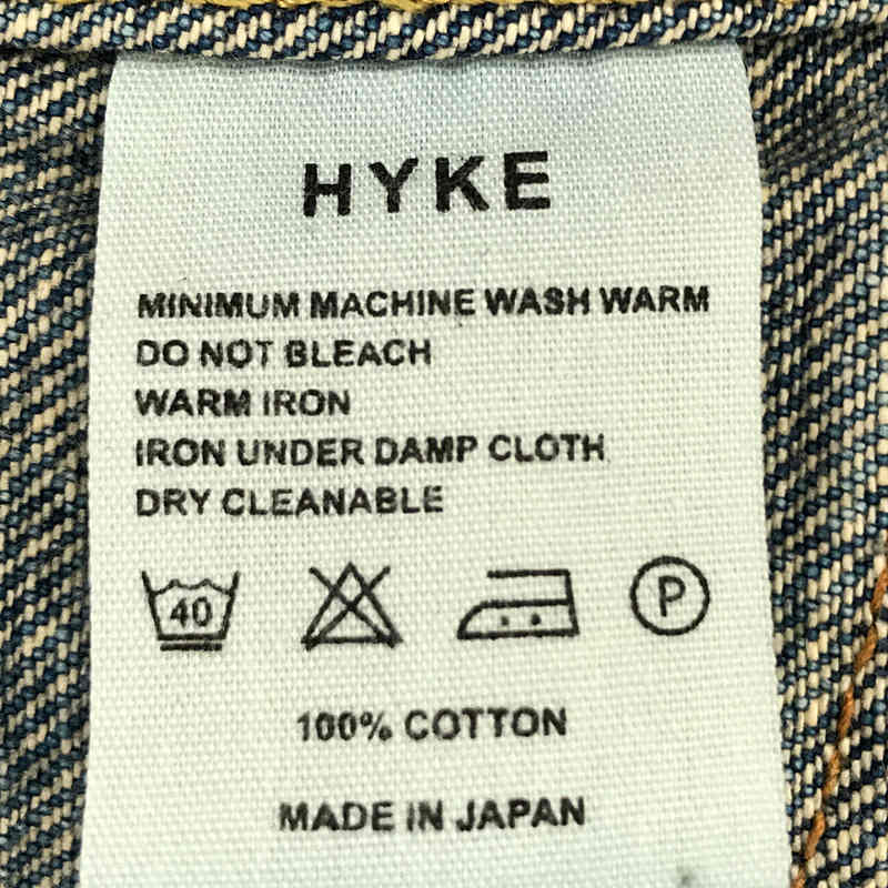 HYKE / ハイク denim jacket type2 デニムジャケット Gジャン