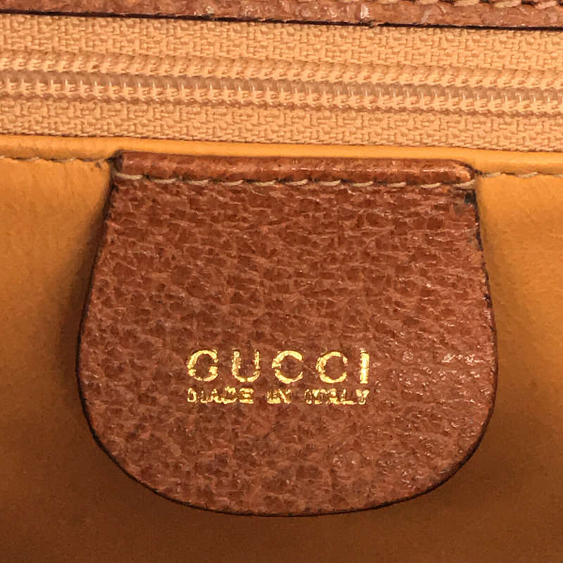 GUCCI / グッチ OLD 2way レザー ショルダー付き ハンド バッグ オールド