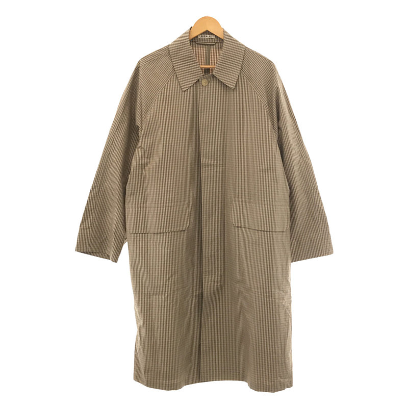 FINX WEATHER CLOTH CHECK COAT ウェザークロス コート