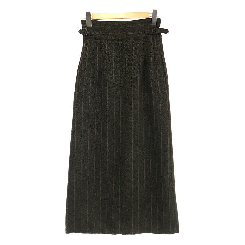 herringbone semi-tight skirt ヘリンボーンセミタイトスカート ...