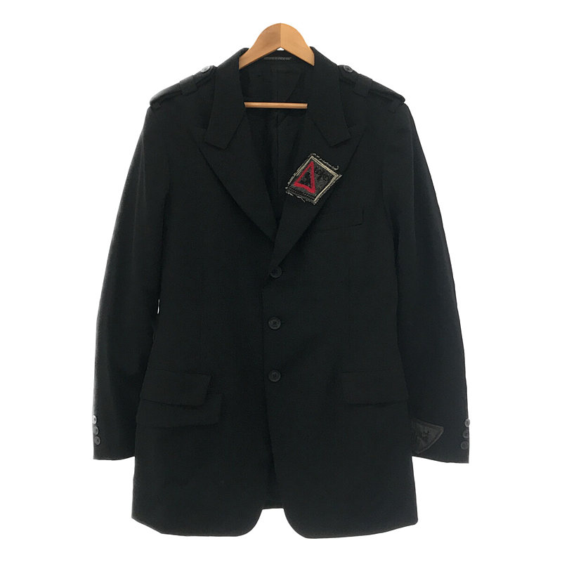 シルバー/レッド YOHJI YAMAMOTO 肩章付き EASY JACKET | www.tegdarco.com