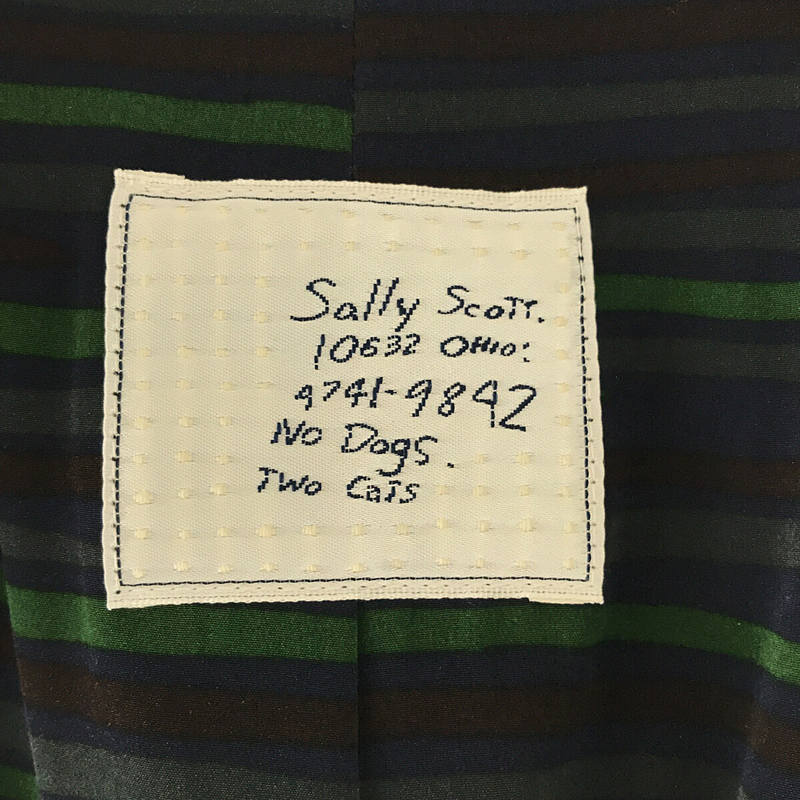 Sally Scott / サリースコット レーヨン リネン 1B テーラードジャケット スカート セットアップ