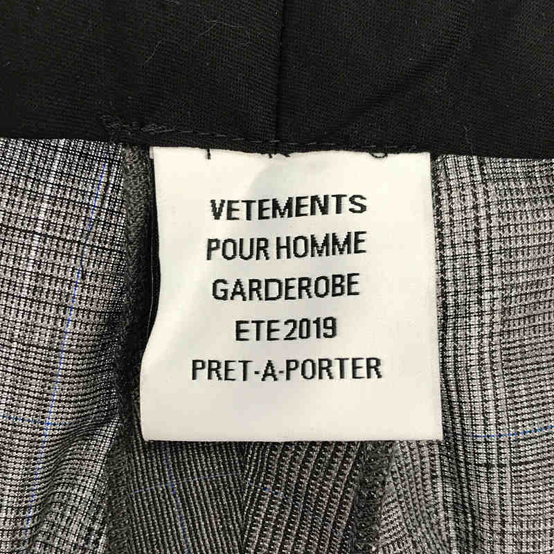 VETEMENTS / ヴェトモン バイカラー切替スラックスパンツ