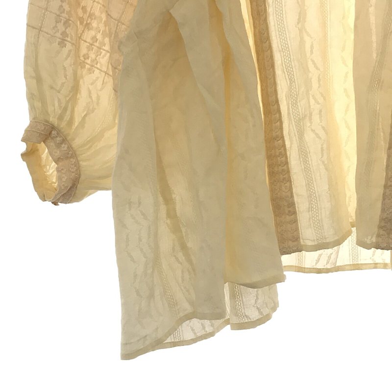 ne Quittez pas / ヌキテパ 刺繍 パフスリーブブラウス