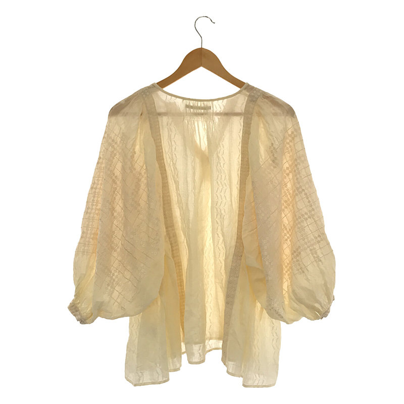 ne Quittez pas / ヌキテパ 刺繍 パフスリーブブラウス