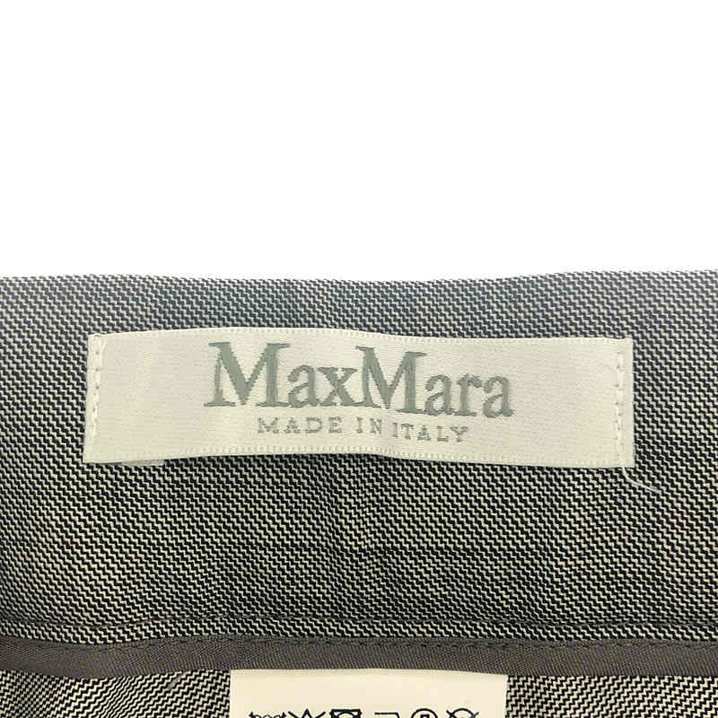 Max Mara / マックスマーラ ウール タック イージー カーゴ パンツ