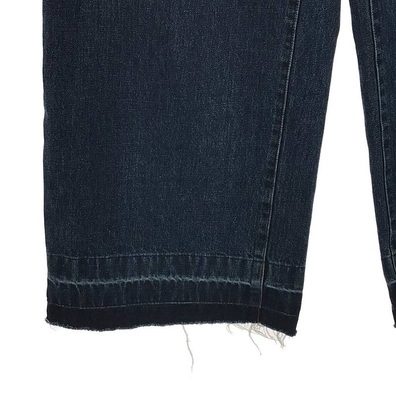 sacai / サカイ Denim Pants / 再構築 カットオフ ベルテッド ブーツカット ワイドデニムパンツ