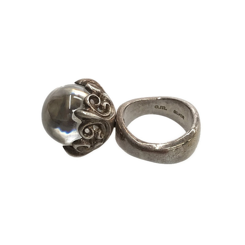 e.m. / イーエム クリアストーン リング