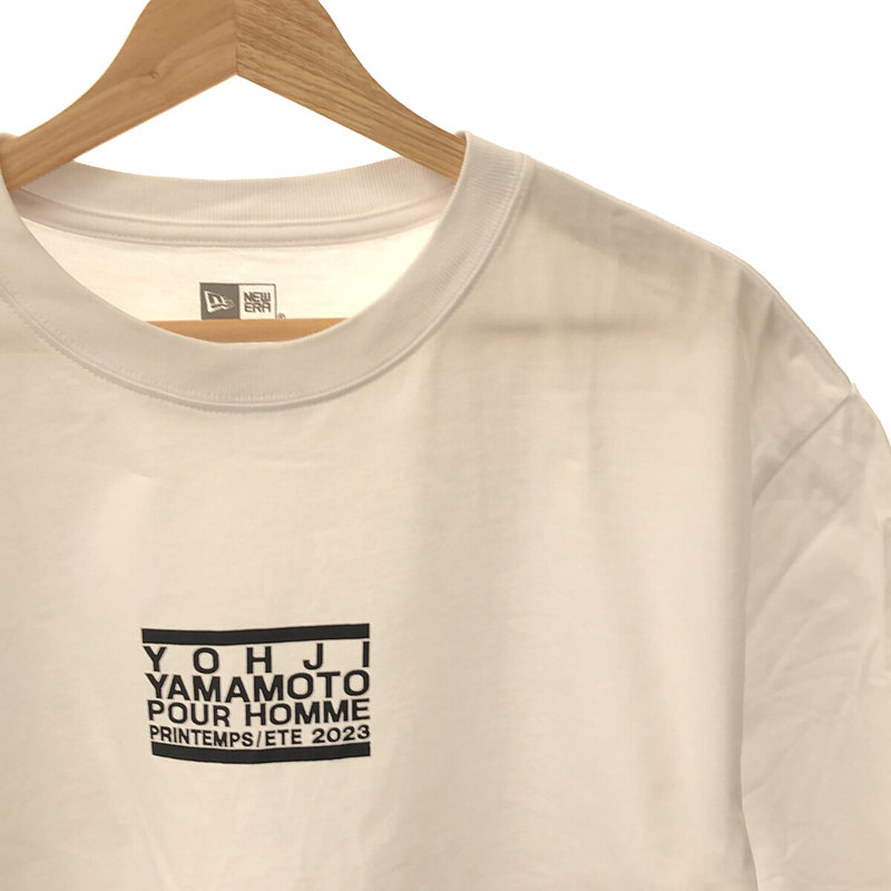 YOHJI YAMAMOTO POUR HOMME / ヨウジヤマモトプールオム x NEW ERA AW99 ERASER LOGO WHITE TEE / ニューエラ コラボ ロゴ Tシャツ