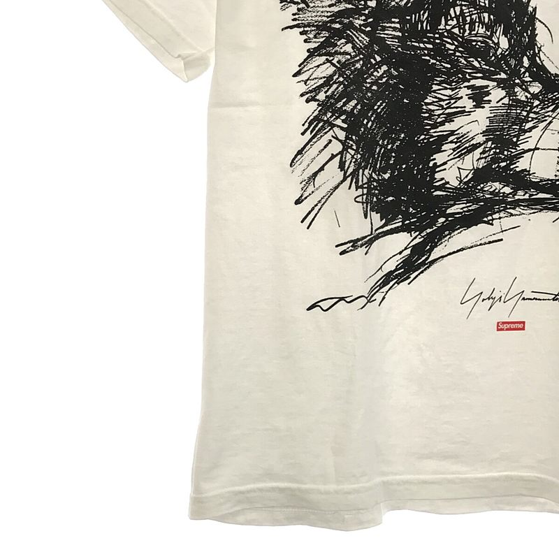 シュプリーム ×ヨウジヤマモト Yohji Yamamoto 20AW Scribble Wolf Tee