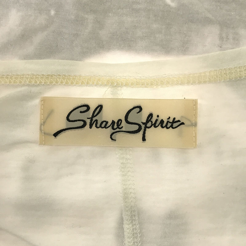 SHARE SPIRIT / シェアースピリット コットン ドクロ プリント Vネック Tシャツ