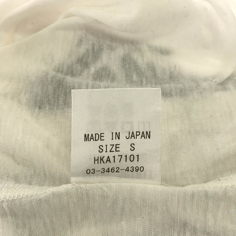 SHARE SPIRIT / シェアースピリット コットン ガール プリント Vネック Tシャツ