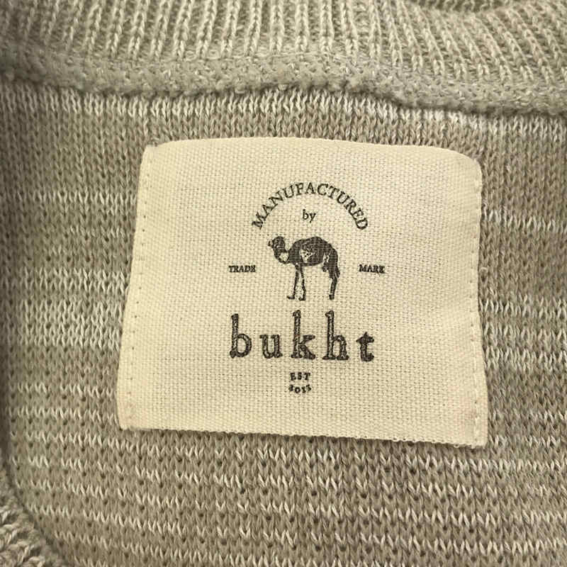 bukht / ブフト ビッグワッフル ミックスヤーン コットン ニット