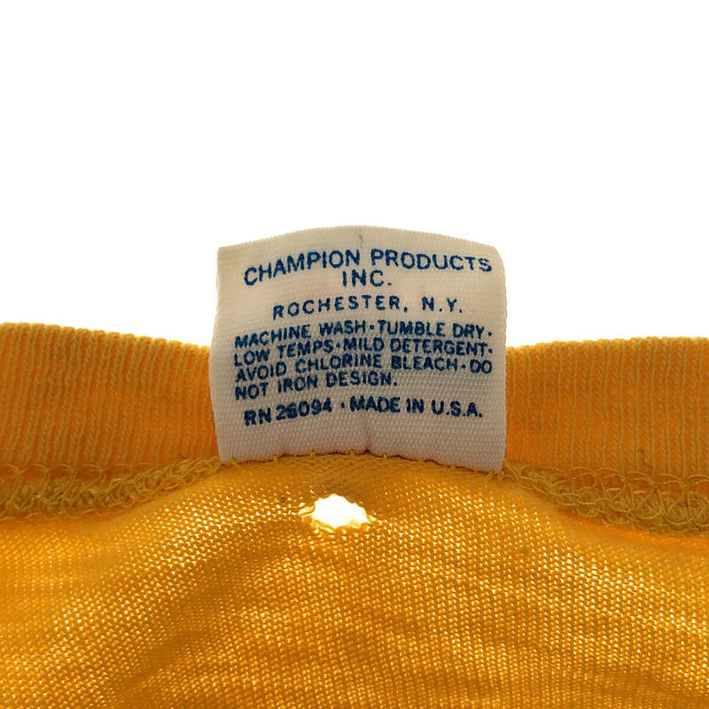 CHAMPION / チャンピオン 70s ヴィンテージ バータグ カレッジプリント Tシャツ