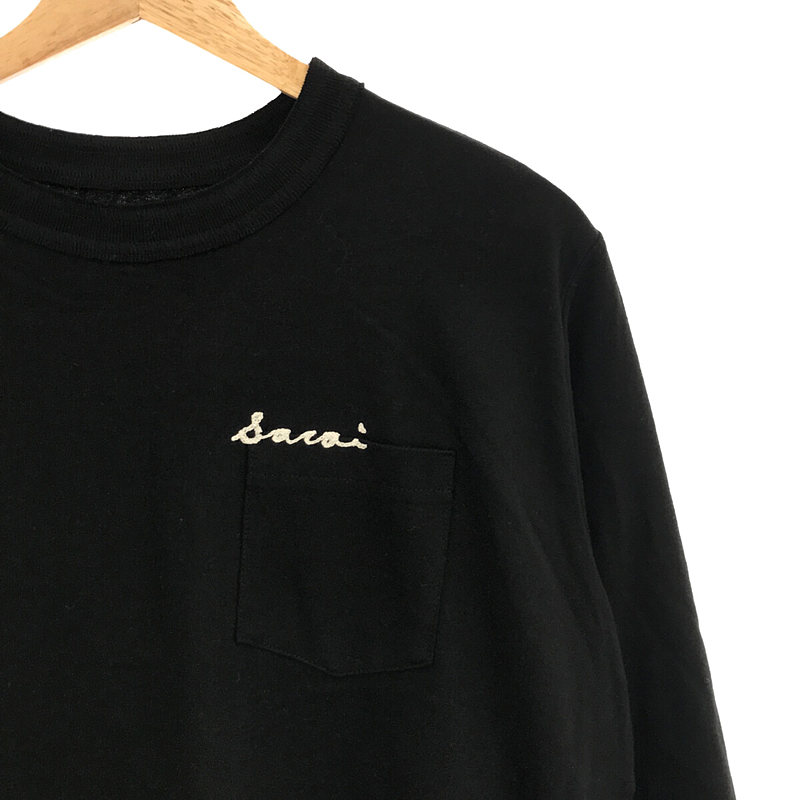 sacai / サカイ Leopard Print L/S T-Shirt  / レオパード ドッキングスリーブ カットソー