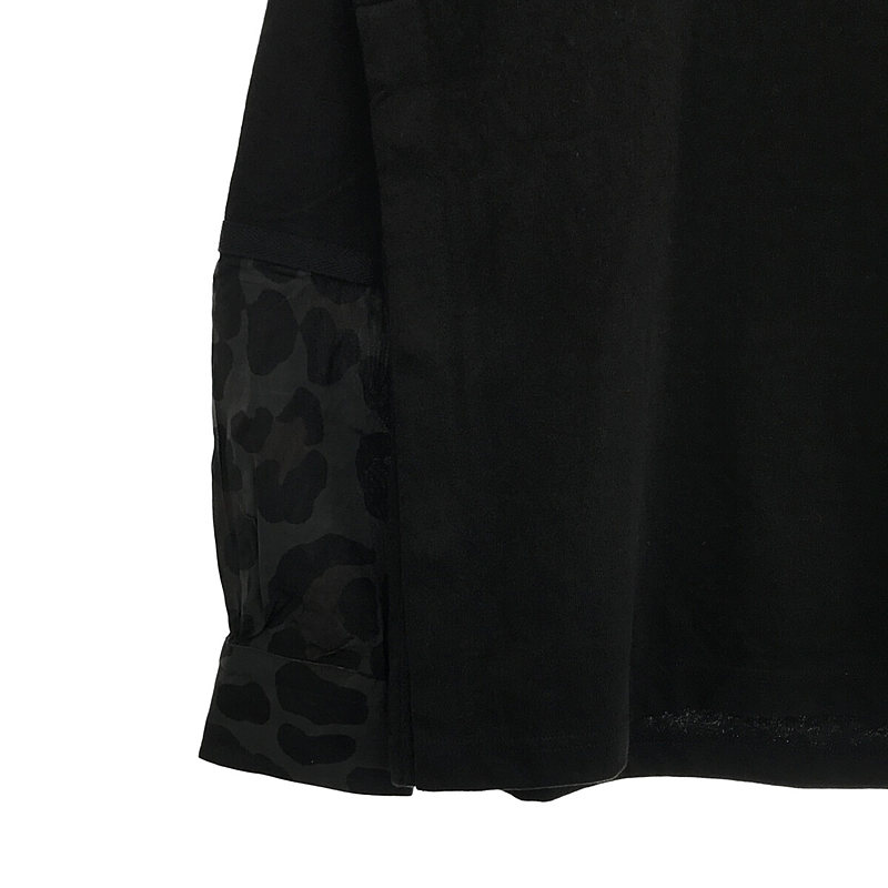 sacai / サカイ Leopard Print L/S T-Shirt  / レオパード ドッキングスリーブ カットソー