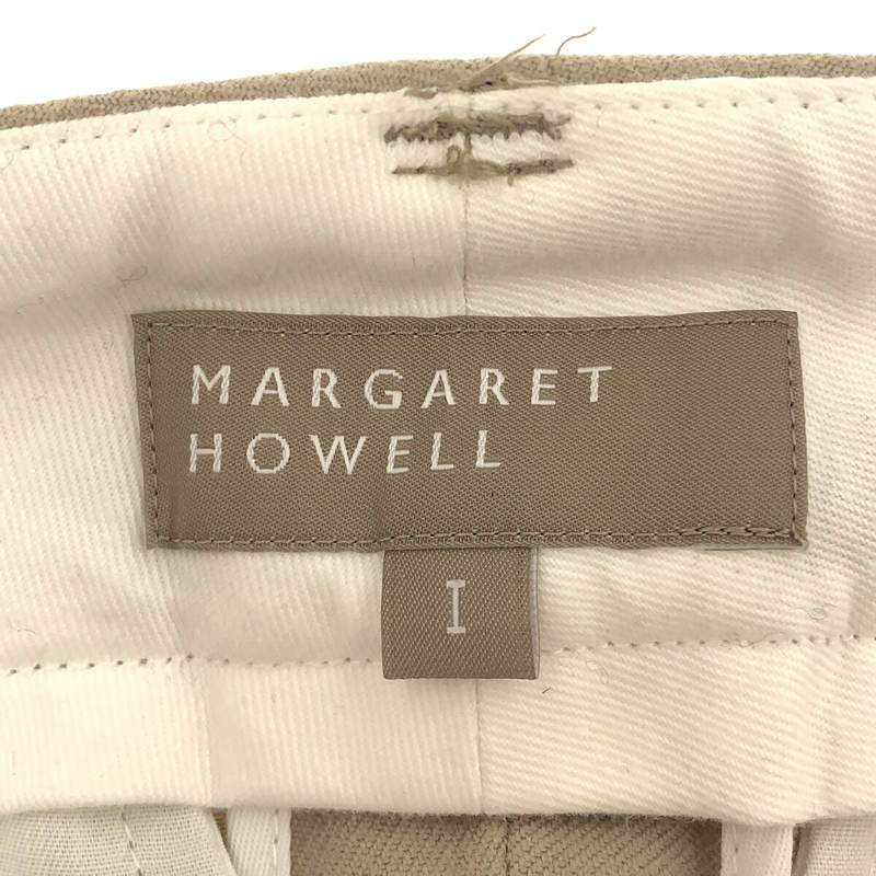 MARGARET HOWELL / マーガレットハウエル ウールタック テーパードパンツ スラックス