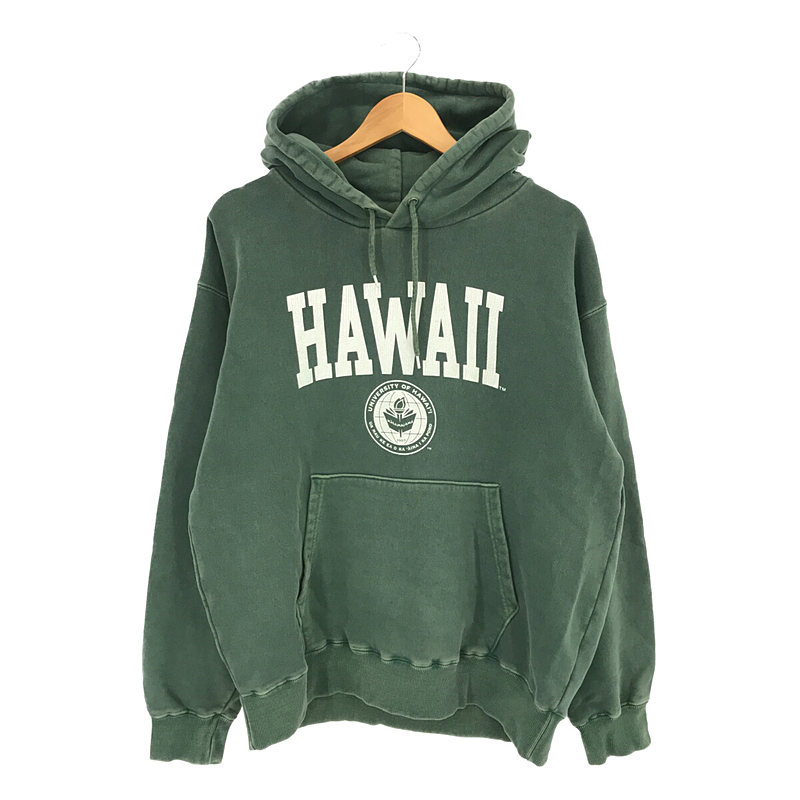 【GOOD ROCK SPEED】 カレッジ フーデッド プルオーバー パーカー ヴィンテージ加工 ビッグシルエット HAWAII