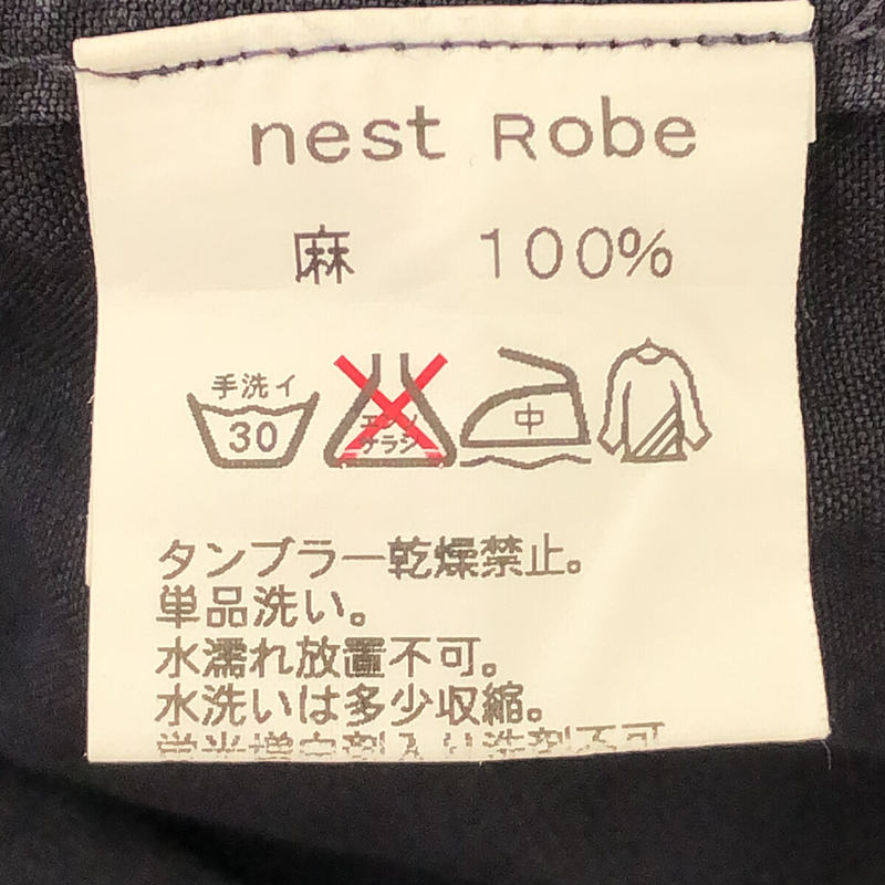 nest robe / ネストローブ リネン ピンタック プルオーバー ブラウス