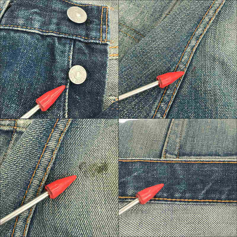 1960s～ VINTAGE 501 BigE 後期 刻印2 平行ステッチ 足長R 不均等V セルビッチ デニム パンツLEVI'S / リーバイス