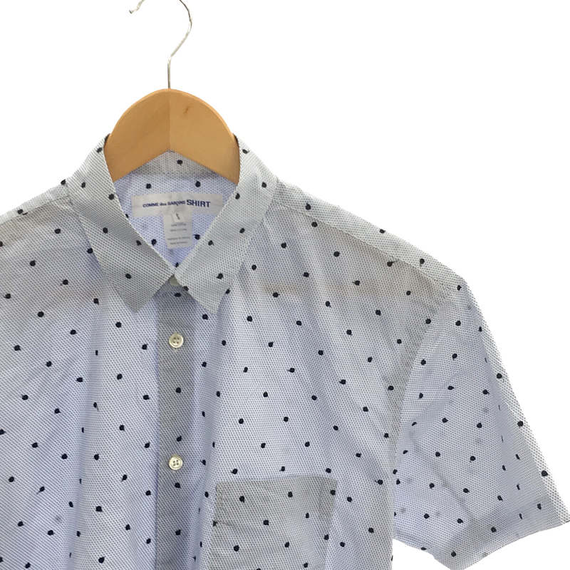 COMME des GARCONS SHIRT / コムデギャルソンシャツ コットン 半袖 ドット シャツ