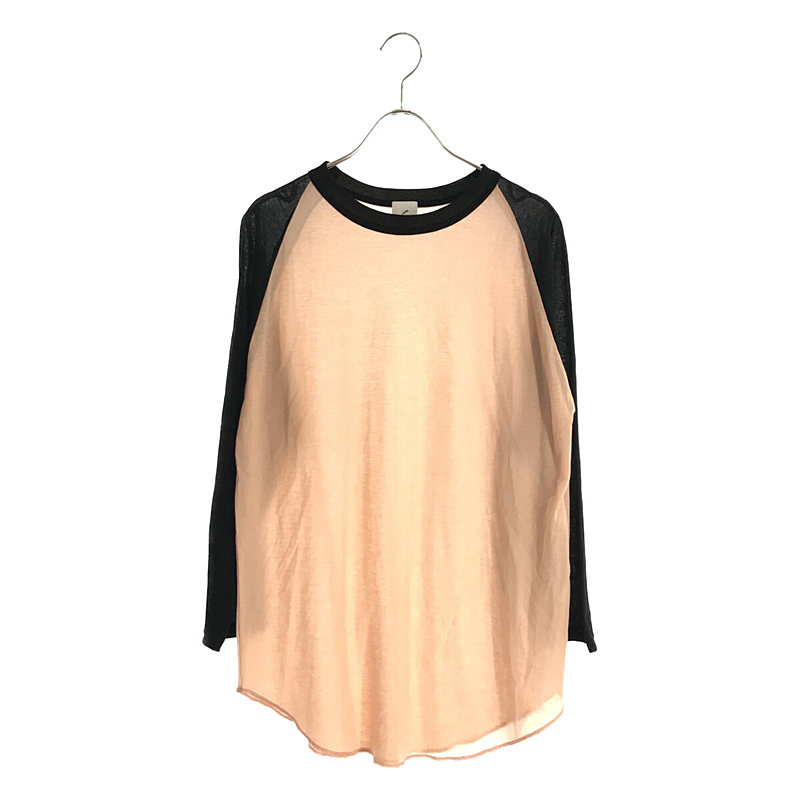 SHEER RAGLAN SLEEVE T-SHIRT シアー ラグランスリーブ カットソー