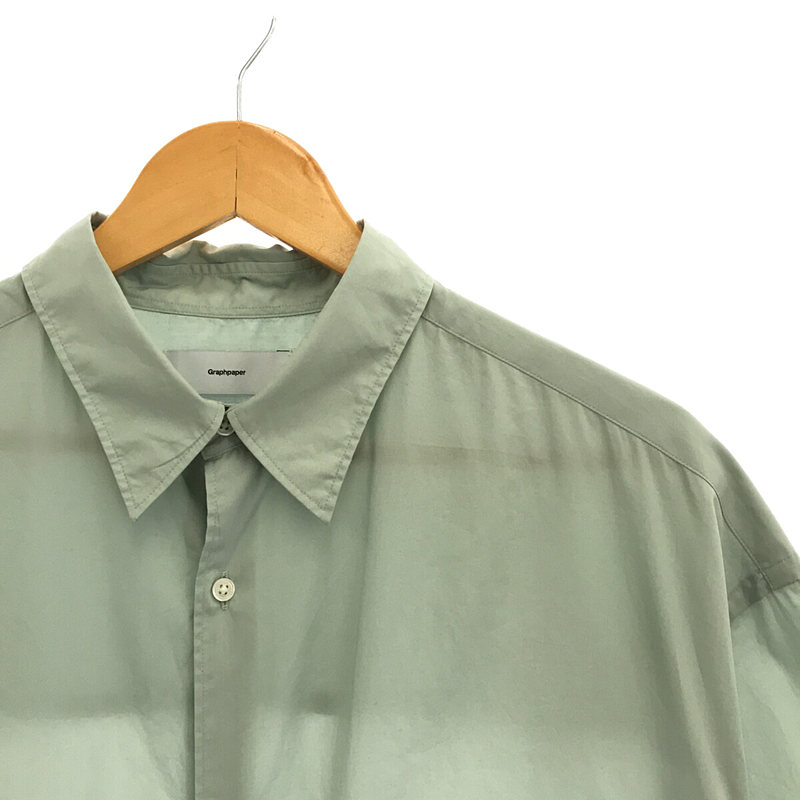 Graphpaper / グラフペーパー Broad S/S Oversized Regular Collar Shirt レギュラーカラーシャツ