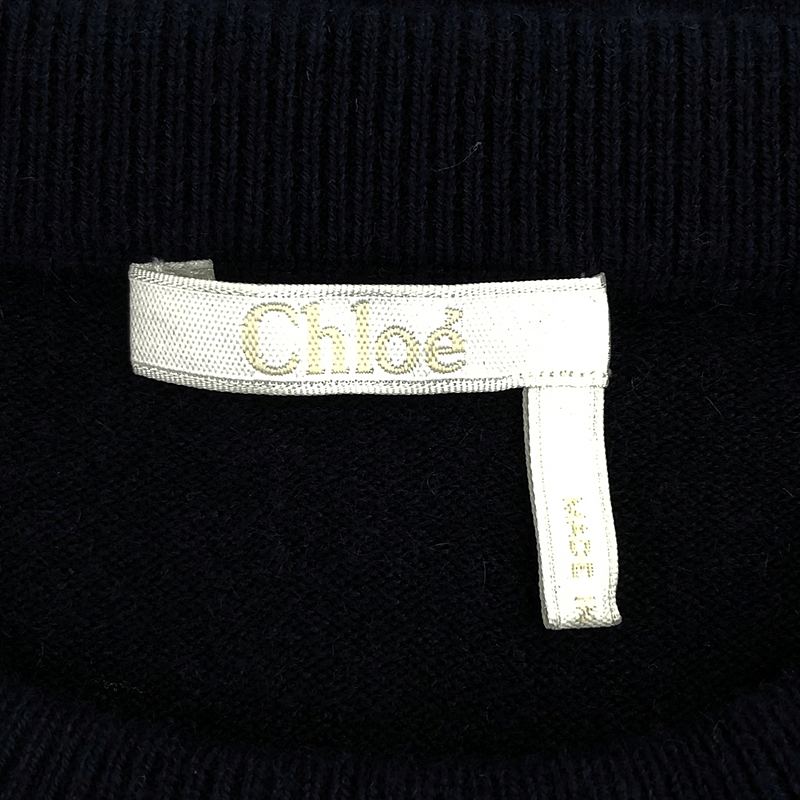 Chloe / クロエ ロゴ刺しゅう クルーネックニット