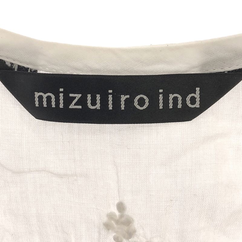 mizuiroind / ミズイロインド ラックナウ刺しゅう カシュクール ブラウス