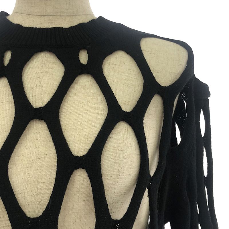 COMME des GARCONS HOMME PLUS / コムデギャルソンオムプリュス コットン ウール メッシュ ニット プルオーバー