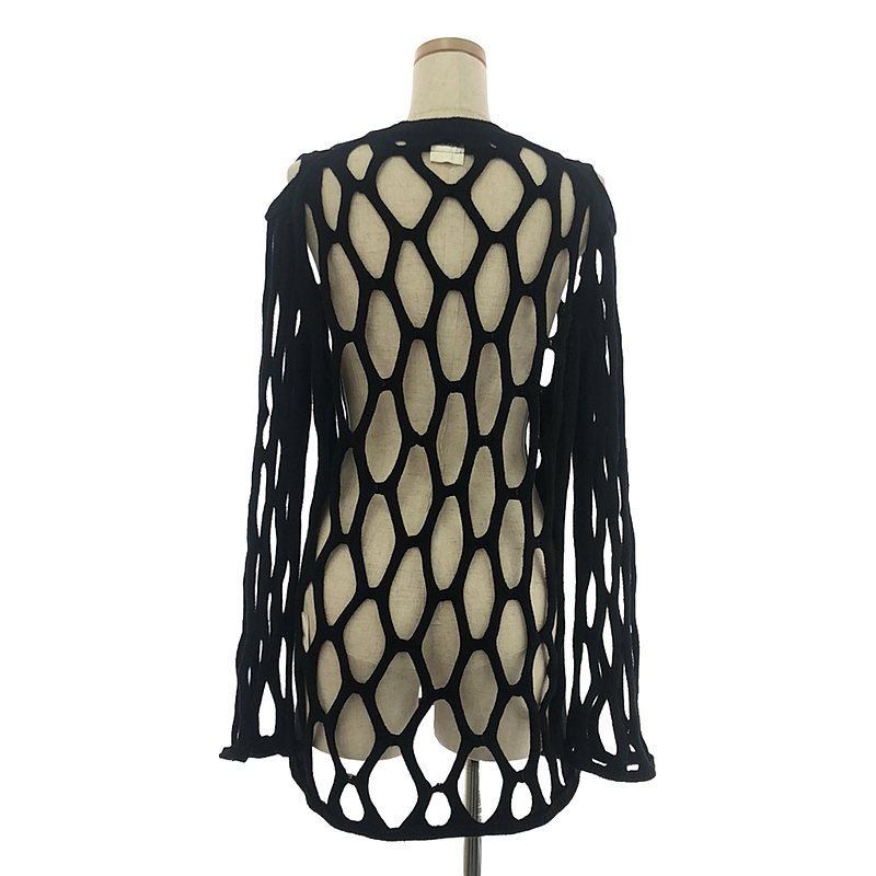 COMME des GARCONS HOMME PLUS / コムデギャルソンオムプリュス コットン ウール メッシュ ニット プルオーバー